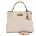 HERMÈS KELLY RETOURNE 28 CRAIE TOGO GOLD HARDWARE