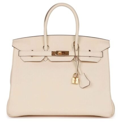 HERMÈS BIRKIN 35 NATA CLEMENCE GOLD HARDWARE