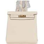 HERMÈS KELLY ADO II BACKPACK NATA CLEMENCE GOLD HARDWARE