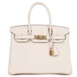 HERMÈS BIRKIN 30 NATA CLEMENCE GOLD HARDWARE