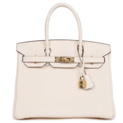 HERMÈS BIRKIN 30 NATA CLEMENCE GOLD HARDWARE