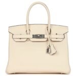 HERMÈS BIRKIN 30 NATA CLEMENCE PALLADIUM HARDWARE