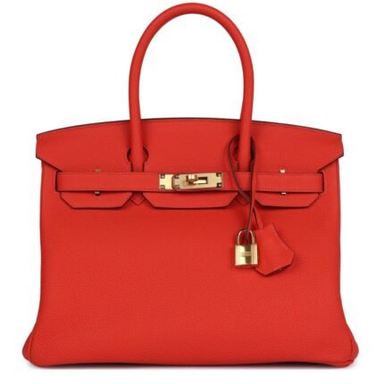HERMÈS BIRKIN 30 CAPUCINE TOGO GOLD HARDWARE