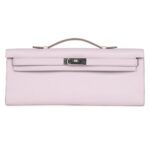 HERMÈS KELLY CUT MAUVE PALE SWIFT PALLADIUM HARDWARE