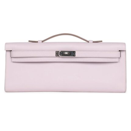 HERMÈS KELLY CUT MAUVE PALE SWIFT PALLADIUM HARDWARE