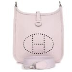 HERMÈS EVELYNE TPM MAUVE PALE CLEMENCE PALLADIUM HARDWARE
