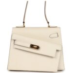PRE-OWNED HERMÈS KELLY SELLIER EN DESORDRE 20 CRAIE EPSOM GOLD HARDWARE