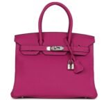 HERMÈS BIRKIN 30 ROSE POURPRE TOGO PALLADIUM HARDWARE