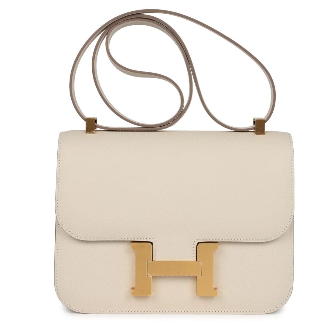 1 HERMÈS CONSTANCE 1-24 CRAIE EPSOM BRUSHED GOLD HARDWARE