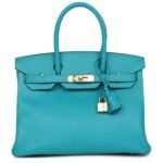 HERMÈS BIRKIN 30 BLEU PAON EPSOM GOLD HARDWARE
