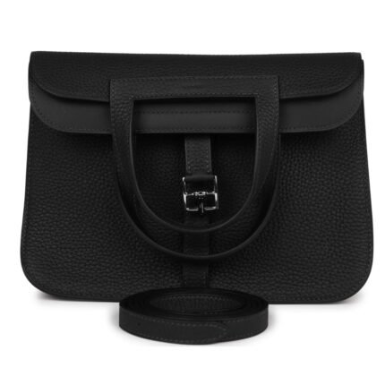 HERMÈS HALZAN 25 CABAN CLEMENCE PALLADIUM HARDWARE