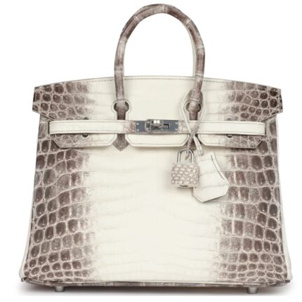 HERMÈS BIRKIN 25 HIMALAYA NILOTICUS CROCODILE PALLADIUM HARDWARE