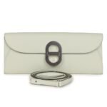 HERMÈS CHAINE D'ANCRE WALLET TO GO VERT FIZZ EPSOM PALLADIUM HARDWARE