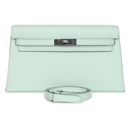 HERMÈS KELLY ELAN VERT PEPPERMINT EPSOM PALLADIUM HARDWARE