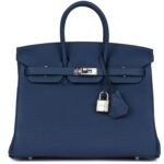HERMÈS BIRKIN 25 DEEP BLEU VERSO TOGO PALLADIUM HARDWARE