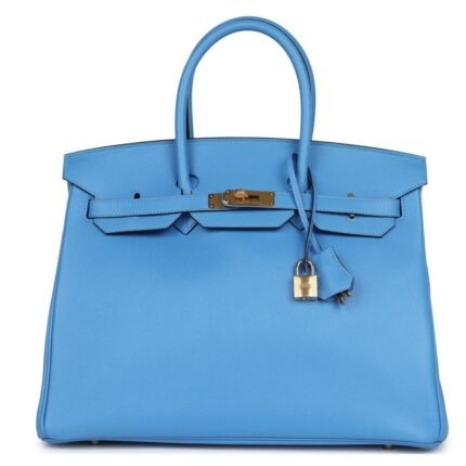 HERMÈS BIRKIN 35 BLEU PARADISE EPSOM GOLD HARDWARE