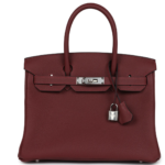 HERMÈS BIRKIN 30 ROUGE H TOGO PALLADIUM HARDWARE