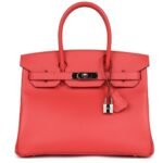 PRE-OWNED HERMÈS BIRKIN 30 ROSE JAIPUR EPSOM PALLADIUM HARDWARE
