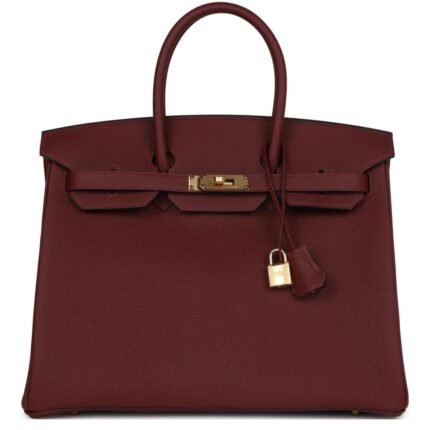 HERMÈS BIRKIN 35 ROUGE H TOGO GOLD HARDWARE