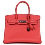 PRE-OWNED HERMÈS BIRKIN 30 ROSE JAIPUR EPSOM PALLADIUM HARDWARE