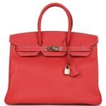 PRE-OWNED HERMÈS BIRKIN 35 ROSE JAIPUR CANDY EPSOM PERMABRASS HARDWARE