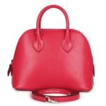 HERMÈS MINI 1923 BOLIDE ROSE EXTREME CHEVRE CHAMKILA PALLADIUM HARDWARE