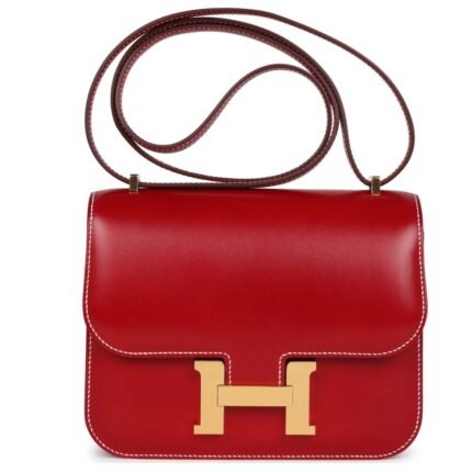 HERMÈS CONSTANCE 18 ROUGE PIMENT BOX GOLD HARDWARE