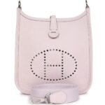 HERMÈS EVELYNE TPM MAUVE PALE CLEMENCE PALLADIUM HARDWARE