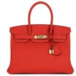 HERMÈS BIRKIN 30 CAPUCINE TOGO GOLD HARDWARE