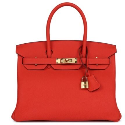 HERMÈS BIRKIN 30 CAPUCINE TOGO GOLD HARDWARE