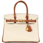 HERMÈS SPECIAL ORDER (HSS) BIRKIN 30 CRAIE AND GOLD EPSOM BRUSHED GOLD HARDWARE