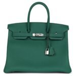 HERMÈS BIRKIN 35 VERT MOYEN TOGO PALLADIUM HARDWARE
