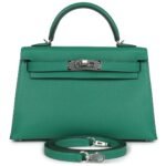 HERMÈS KELLY SELLIER 20 VERT VERTIGO EPSOM PALLADIUM HARDWARE