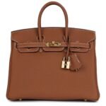 PRE-OWNED HERMÈS BIRKIN 25 GOLD TOGO GOLD HARDWARE
