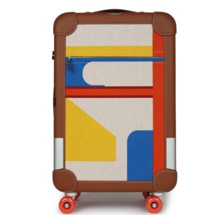 HERMÈS RMS CABINE 55 ROLLING SUITCASE MULTICOLOR CANVAS