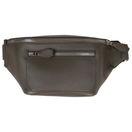 HERMÈS CITYSLIDE CROSS PM BELT BAG VERT DE GRIS TAURILLON CRISTOBAL PALLADIUM HARDWARE
