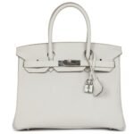 HERMÈS BIRKIN 30 GRIS PALE TOGO PALLADIUM HARDWARE