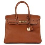 HERMÈS BIRKIN 30 FAUVE BARENIA FAUBOURG GOLD HARDWARE