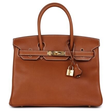 HERMÈS BIRKIN 30 FAUVE BARENIA FAUBOURG GOLD HARDWARE
