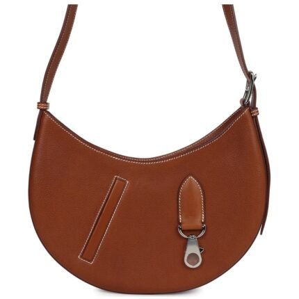 HERMÈS P'TIT ARCON BAG FAUVE BARENIA FAUBOURG PALLADIUM HARDWARE