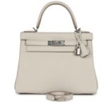 HERMÈS KELLY RETOURNE 28 BETON TOGO PALLADIUM HARDWARE