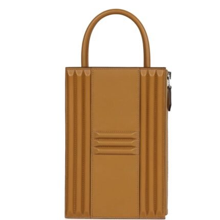 HERMÈS CADENA LOCK BAG POUSSIERE TADELAKT PALLADIUM HARDWARE
