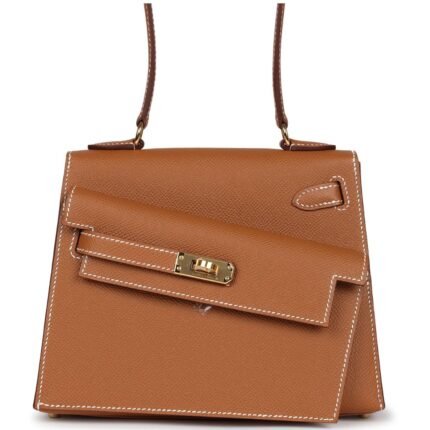 HERMÈS KELLY SELLIER EN DESORDRE 20 GOLD EPSOM GOLD HARDWARE