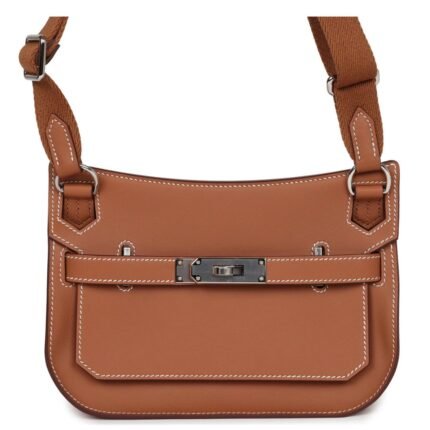 HERMÈS JYPSIERE MINI GOLD SWIFT PALLADIUM HARDWARE