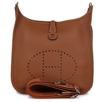 HERMÈS EVELYNE III PM GOLD CLEMENCE PALLADIUM HARDWARE