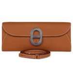 HERMÈS CHAINE D' ANCRE WALLET TO GO GOLD EPSOM PALLADIUM HARDWARE
