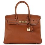 HERMÈS BIRKIN 30 FAUVE BARENIA FAUBOURG GOLD HARDWARE