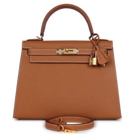 HERMÈS KELLY SELLIER 28 GOLD EPSOM GOLD HARDWARE