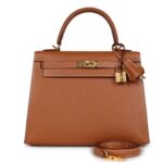 HERMÈS KELLY SELLIER 25 GOLD MADAME GOLD HARDWARE