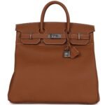 HERMÈS BIRKIN HAC 40 GOLD TOGO PALLADIUM HARDWARE